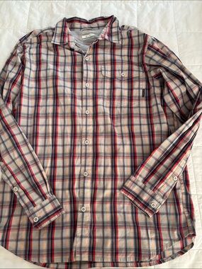 Columbia men’s large Vintage wicking button down plaid